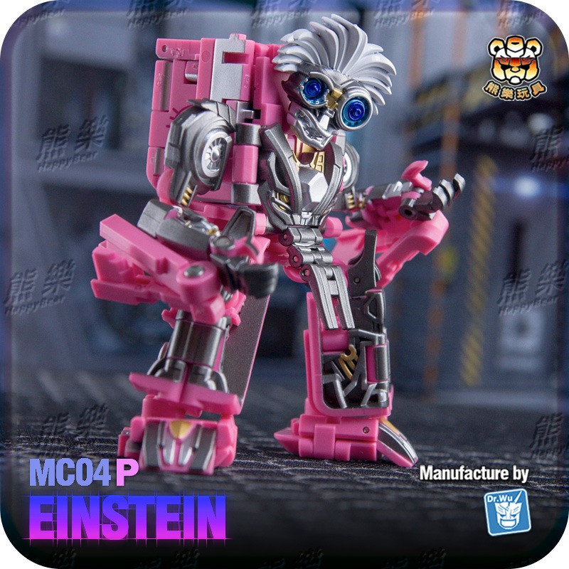 🐻熊樂🐻現貨🍀吳醫生獨家簽名款 全球限量 吳醫生 MC-04P 愛因斯坦 粉色 小怪獸好兄弟變形金剛-細節圖6