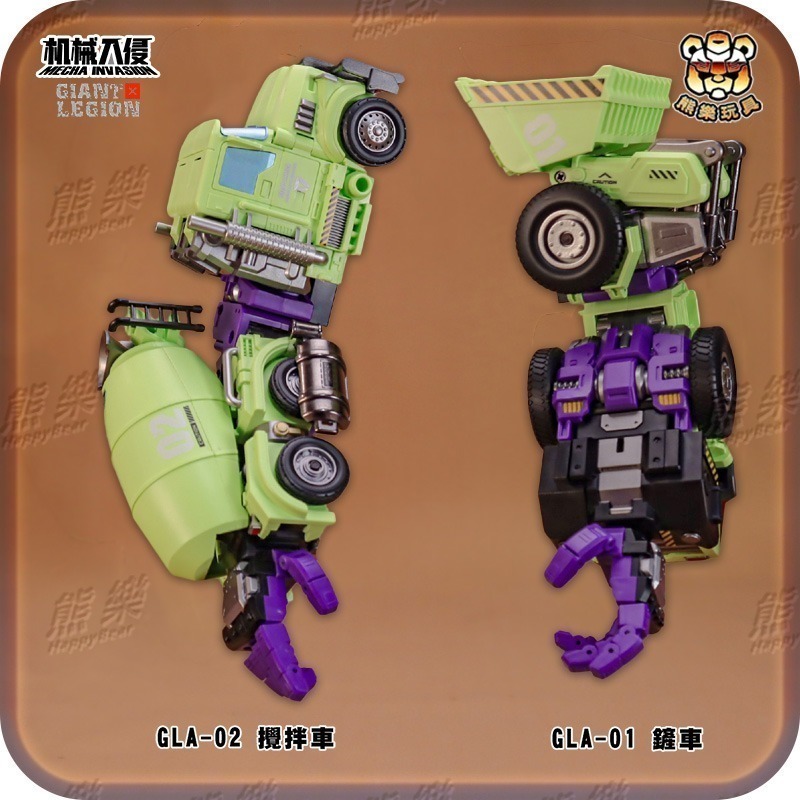 A、B套現貨C套再預購🔥機械入侵 GIANT LEGION 巨型軍團 首發小隊 重型建造者 六合體 大力神-細節圖5