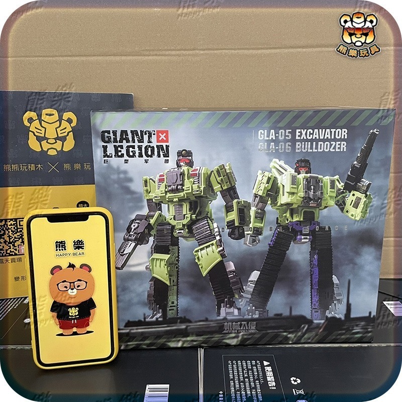 A、B套現貨C套再預購🔥機械入侵 GIANT LEGION 巨型軍團 首發小隊 重型建造者 六合體 大力神-規格圖9