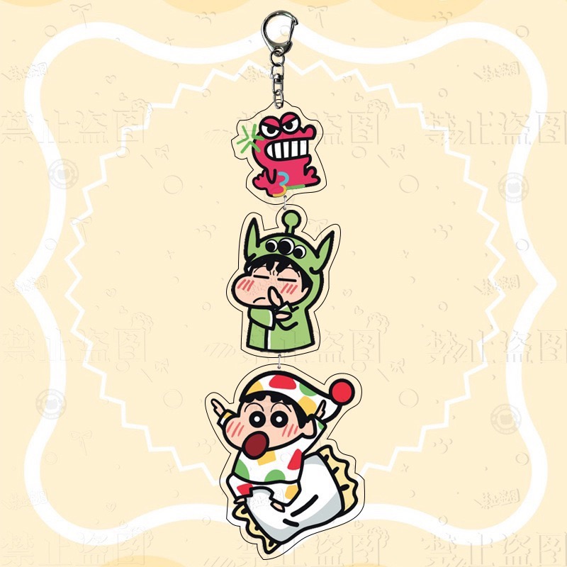 🌸葵の工作室-蠟筆小新壓克力吊飾 蠟筆小新吊飾 小新 小葵 小白 可愛吊飾 壓克力吊飾-細節圖4