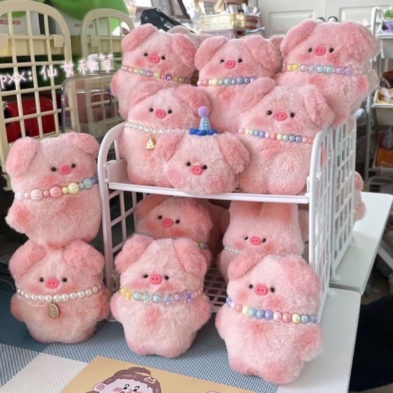 🌸葵の工作室-小豬絨毛吊飾 可愛吊飾 絨毛吊飾 小豬吊飾-細節圖5