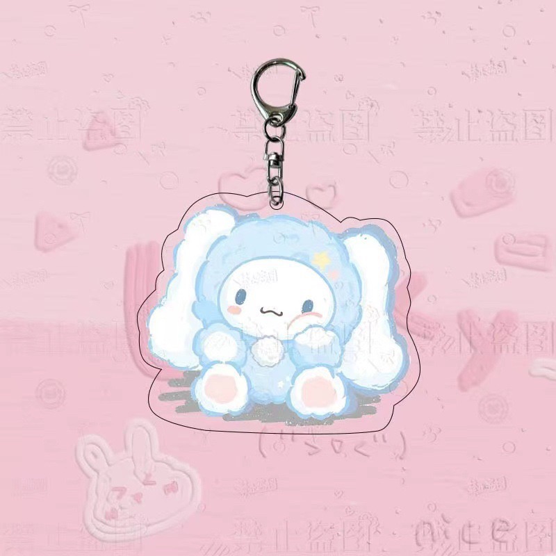 🌸葵の工作室-三麗鷗可愛吊飾 壓克力吊飾 酷洛米 大耳狗 帕恰狗 布丁狗 美樂蒂 凱蒂貓 變裝三麗鷗吊飾 情侶吊飾-細節圖5