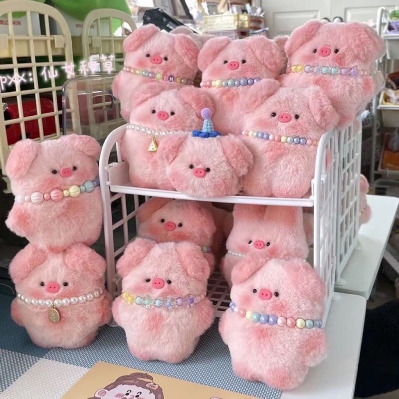 🌸葵の工作室-小豬絨毛吊飾 可愛吊飾 絨毛吊飾 小豬吊飾-細節圖4