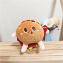 🌸葵の工作室-卡通漢堡包熱狗雞腿可愛薯條毛絨掛件小公仔精品抓機娃娃書包掛飾 玩偶吊飾-規格圖6