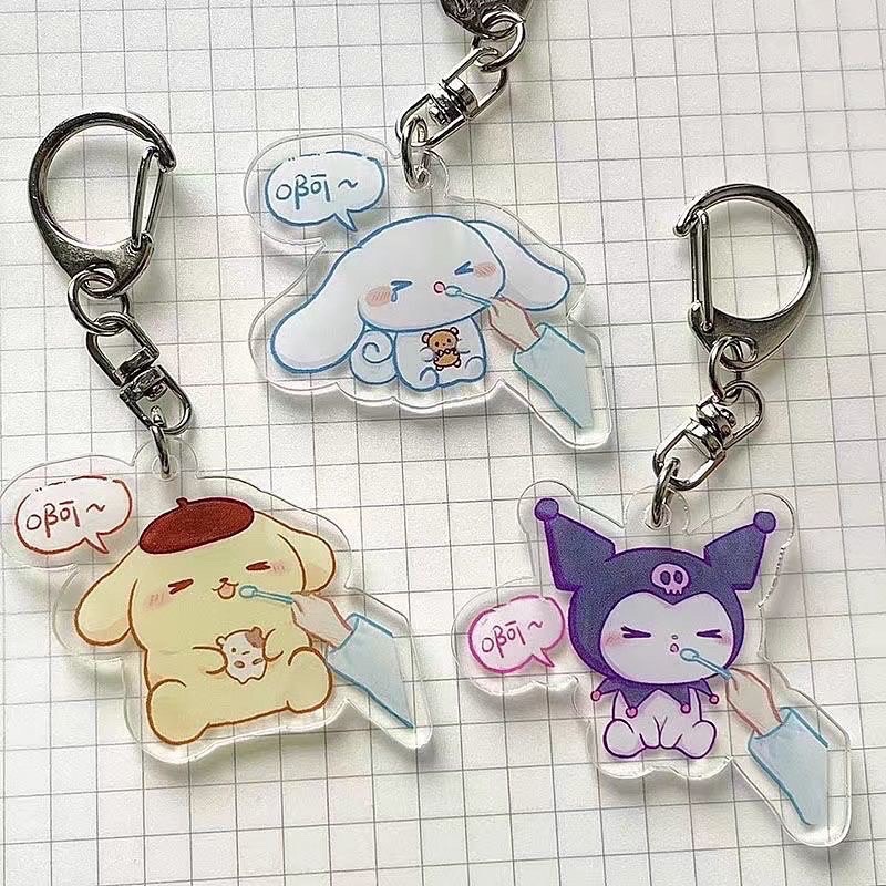 🌸葵の工作室-［現貨不用等］快塞三麗鷗吊飾｜酷洛米｜美樂蒂｜吊飾｜可愛｜學生-細節圖3