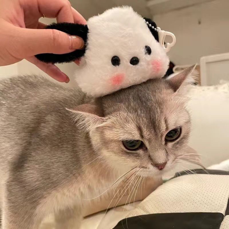 🌸葵の工作室🌸帕恰狗造型吊飾 可愛帕恰狗吊飾 絨毛吊飾 帕恰狗 生日禮物 包包掛件-細節圖4