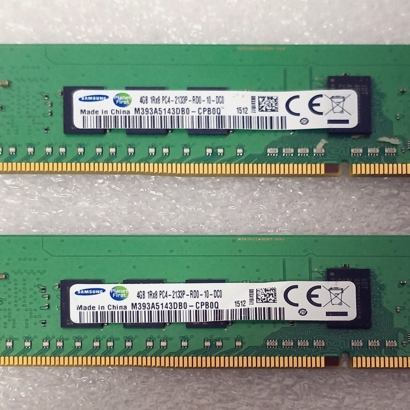 三星 SAMSUNG 伺服器記憶體 DDR4-2133P-8G(4G*2) 雙面顆粒 實體拍攝 歡迎自取-細節圖3