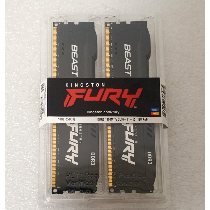 金士頓 全新終保 BEAST FURY 狩獵者-黑 KF318C10BBK2/16 (8GB x2) 雙通道-細節圖2