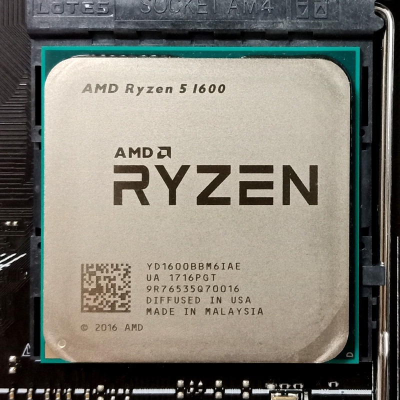 AM4腳位 實體拍攝 ASUS PRIME A320M-F + Ryzen™ 5 1600 附檔板/銅柱風扇-細節圖3