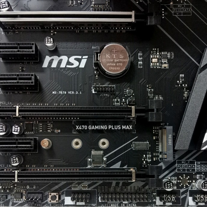 AM4腳位 實體拍攝 MSI X470 GAMING PLUS MAX + R7-3700X 附後檔版/RGB風扇-細節圖7