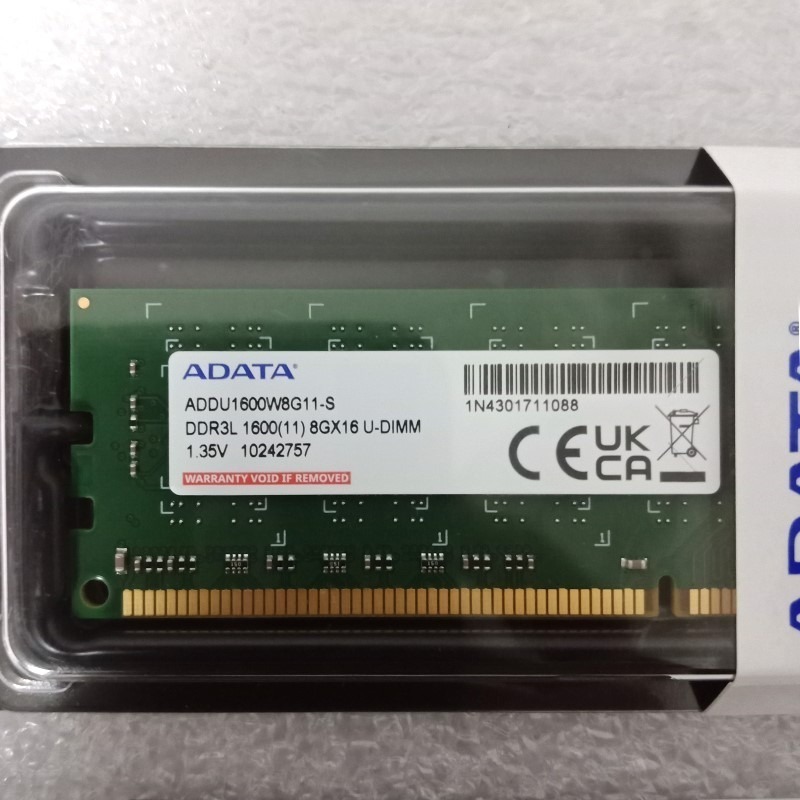 威剛 ADATA 實體拍攝 全新終保 DDR3L-1600 (單條8G*2) 共16GB 二條一組 相容性高-細節圖3