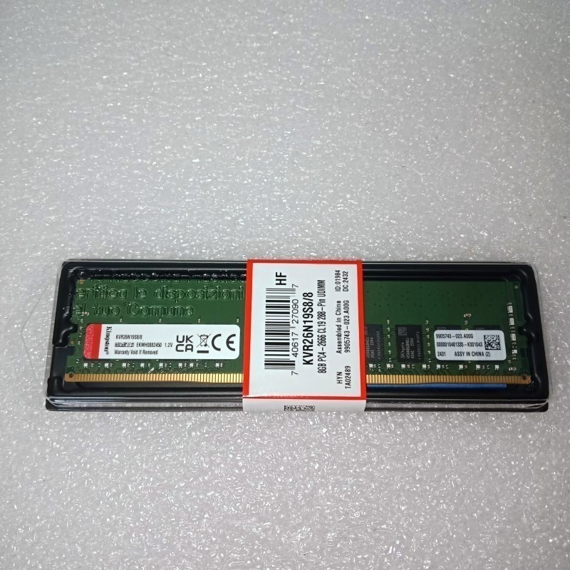 金士頓 Kingston 實體拍攝 全新終保 DDR4-2666-8G*4 共32GB 四條一組 同週期/顆粒-細節圖2