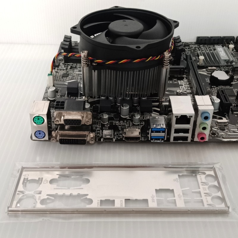 1151腳位 實體拍攝 ASUS PRIME B250M-A + i5-6600K + 高效能散熱器/附檔板-細節圖3