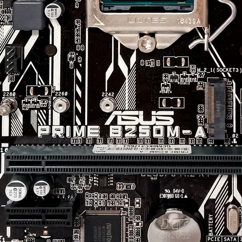 1151腳位 實體拍攝 ASUS PRIME B250M-A + i5-6600K + 高效能散熱器/附檔板-細節圖5