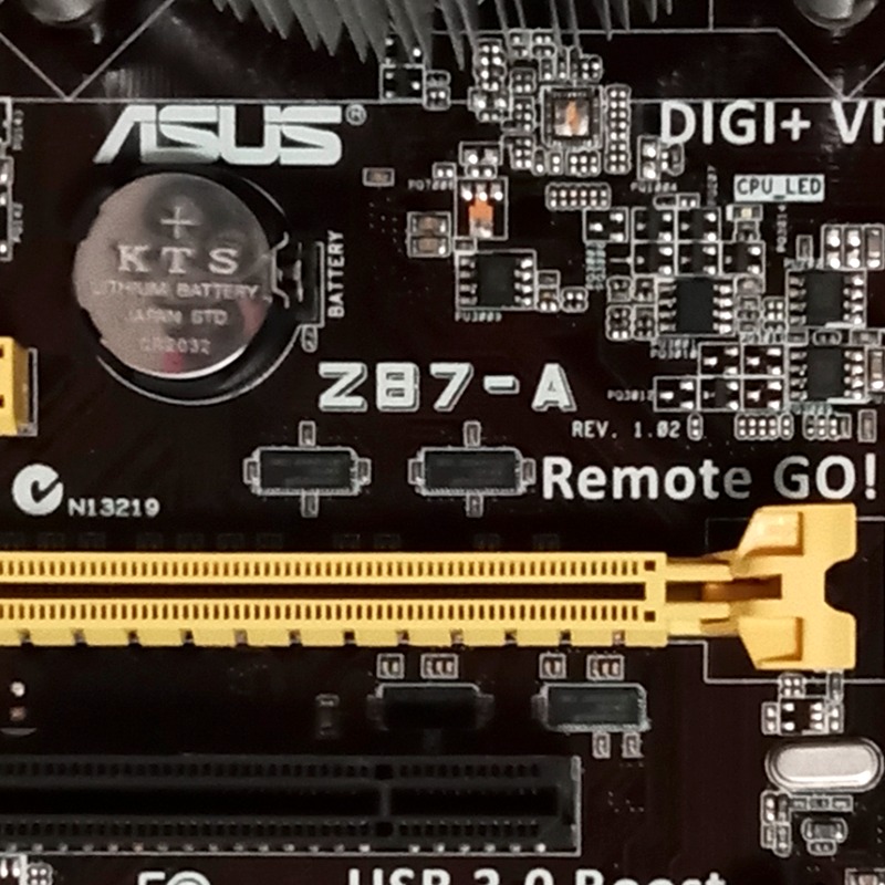 1150腳位 實體拍攝 ASUS Z87-A + E3-1231 V3 + 高效能散熱器/附檔板-細節圖5