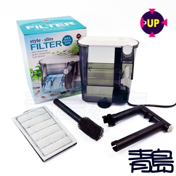 【新莊/五股/青島水族】雅柏 UP 超薄 外掛 過濾器 停電免加水 S M L SF-120 SF-230 SF-500-規格圖4