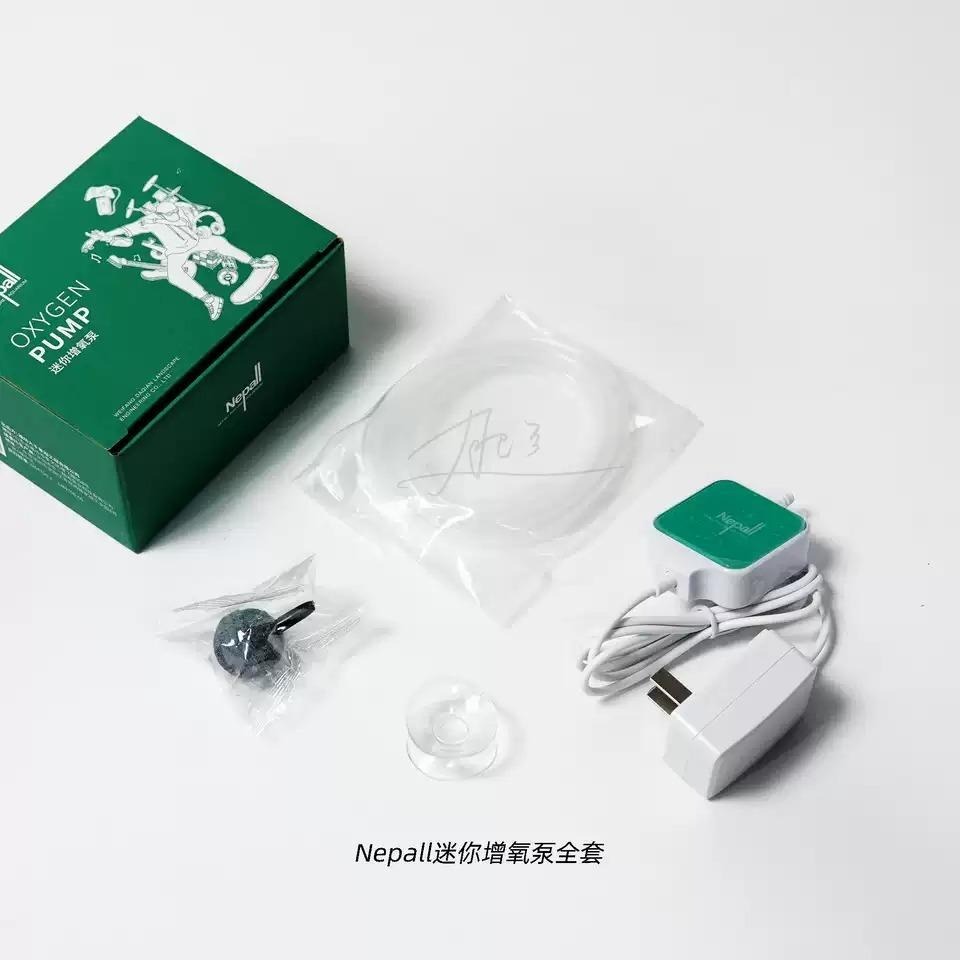 低功率 大氣量/全配【新莊/五股/青島水族】Nepall 迷你靜音打氣機 空氣馬達 桌面魚缸 小魚缸 小型缸 高溶氧-細節圖2
