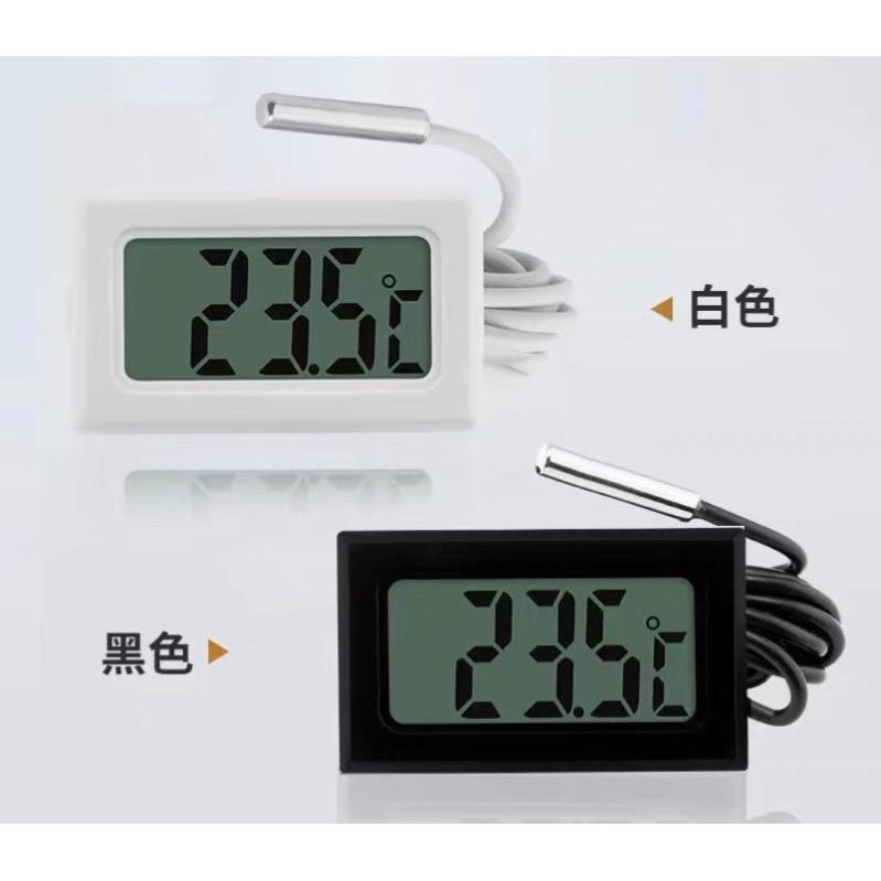 【新莊/五股/青島水族】嵌入式電子 溫濕度計 溫度計  液晶 爬蟲烏龜==溫溼度/白色/黑色/內置探頭/外置探頭-細節圖3