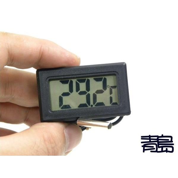 【新莊/五股/青島水族】嵌入式電子 溫濕度計 溫度計  液晶 爬蟲烏龜==溫溼度/白色/黑色/內置探頭/外置探頭-細節圖5