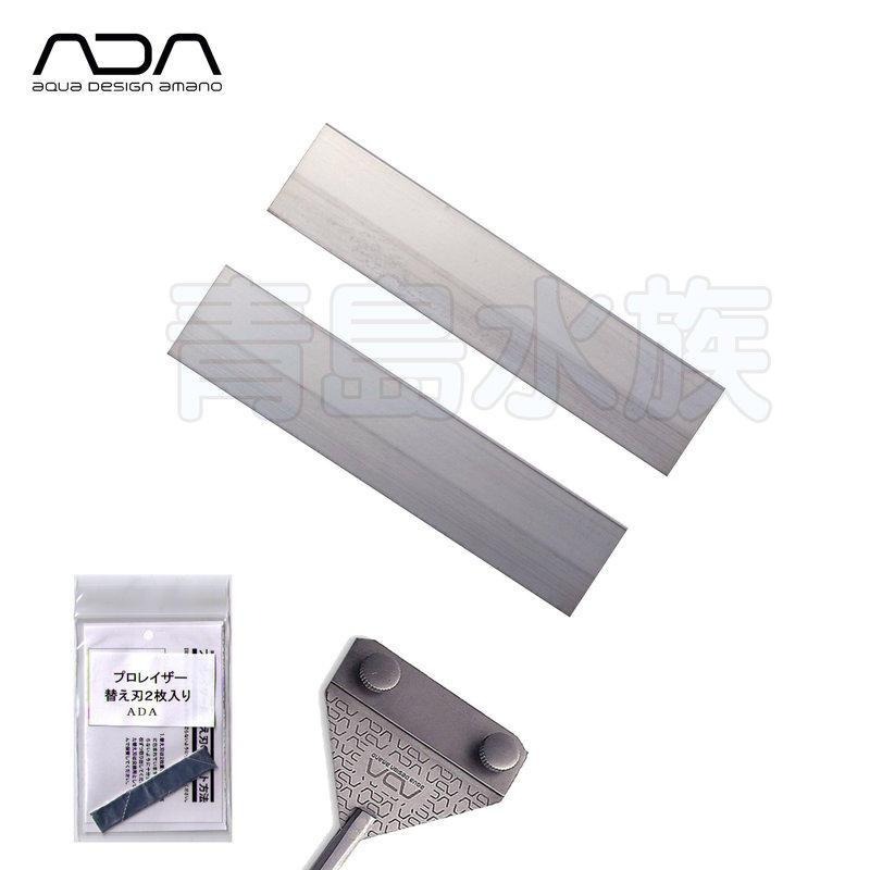 【新莊/五股/青島水族】106-112 日本 ADA =一般型 2入= 不鏽鋼 不銹鋼 刮刀 刀片 正品-細節圖2