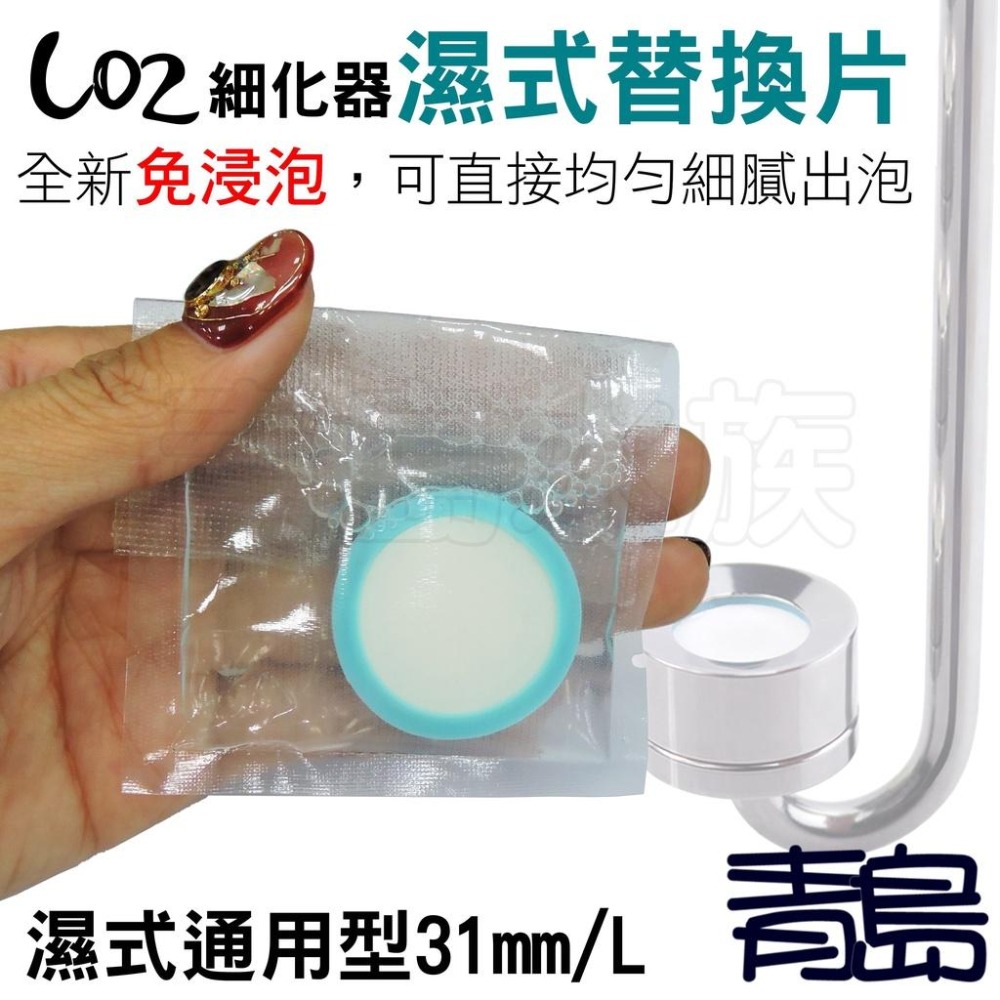【青島水族】台灣ISTA伊士達 二合一CO2計泡細化器(L)/三合一止逆計泡細化器(V型L號) 替換片.濕式通用31mm-細節圖8