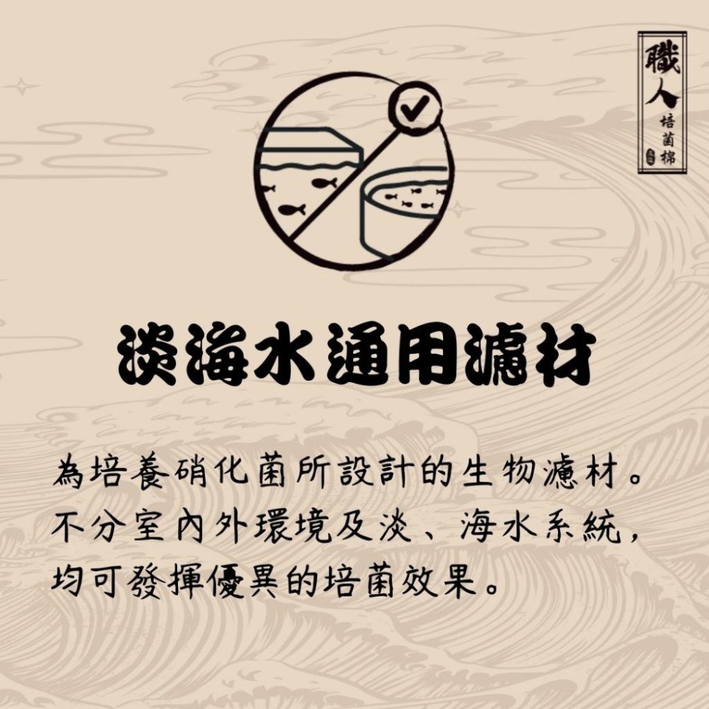 【五股/新莊/青島水族】台灣友浚 水色職人-職人培菌棉生物濾材【2片/盒】生化綿 過濾棉不易堵塞 好清洗 上部過濾綿-細節圖4