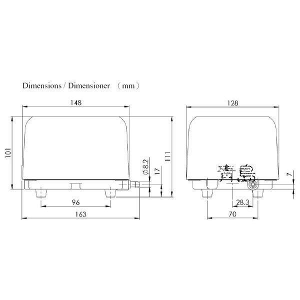 【五股/新莊/青島水族】台灣AirMac電寶 空氣幫浦 DB-15A 15L/分鼓風機 大型 空氣馬達 系統缸 打氣機-細節圖2