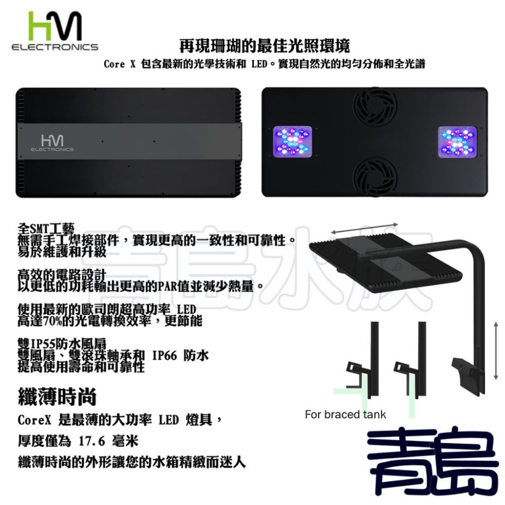 【新莊/五股/青島水族】魔塊4 COREX 海水 LED燈 軟體燈 海水燈 珊瑚燈CORE X X120 X200-細節圖2