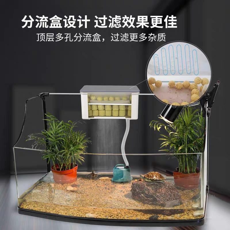 水幕式上部【新莊/五股/青島水族】NOMO諾摩  雙層雨淋過濾盒  內掛式上部 烏龜 低水位過濾器-細節圖3