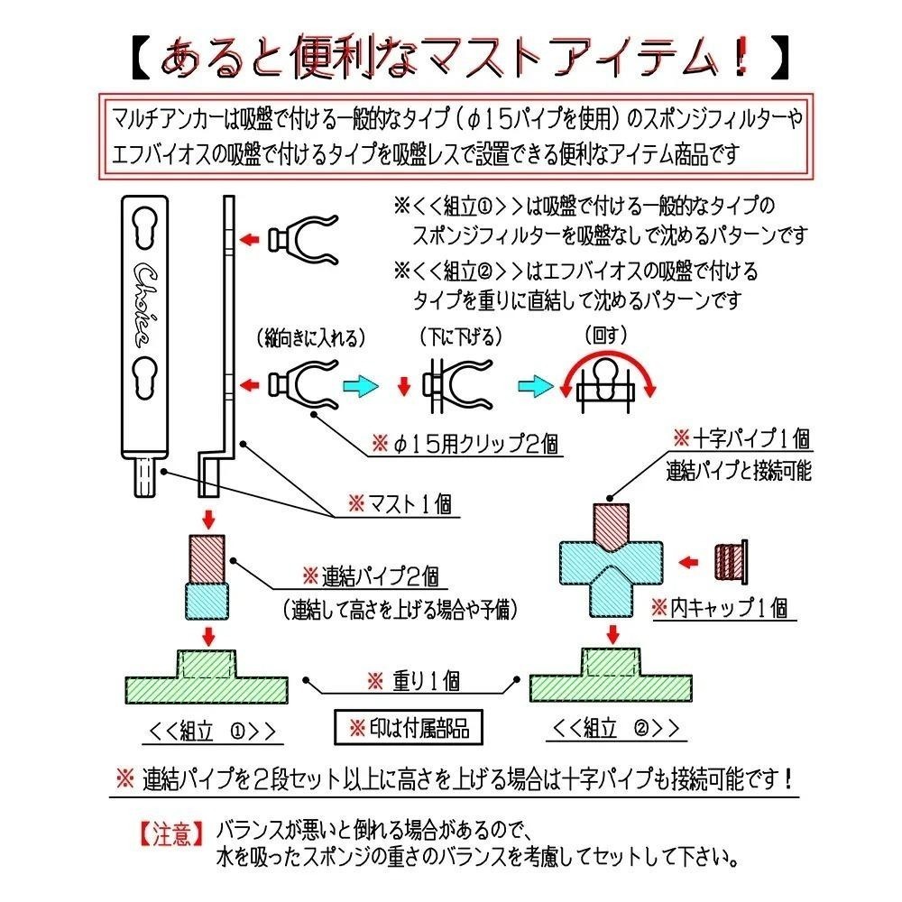 (沉底式)水妖精支架/日本製造【新莊/五股/青島水族】日本CHOICE-免用吸盤-細節圖2