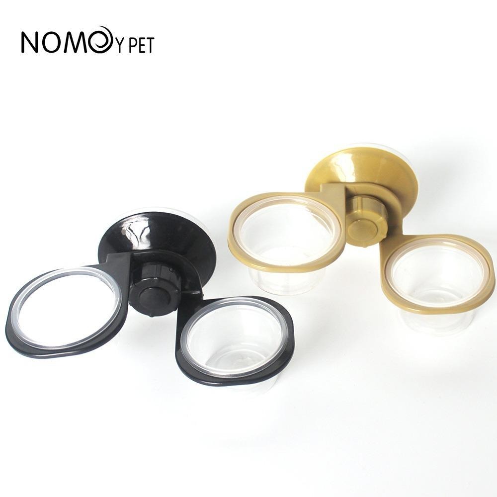 強力吸盤【新莊/五股/青島水族】NOMO諾摩 懸掛式食水盆 雙食盆 餵食台 掛壁水食盆 樹棲型 水盆 食盆-細節圖2