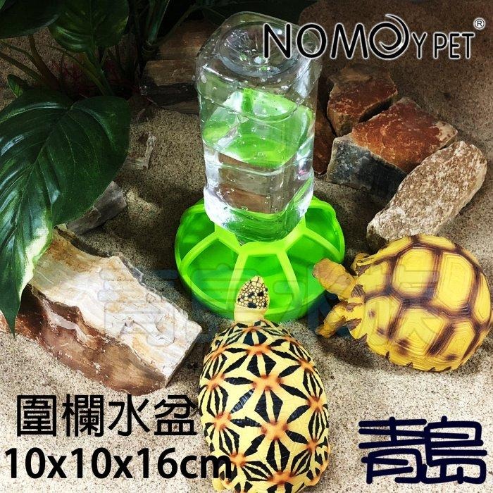 圍欄/荷葉水盆【新莊/五股/青島水族】NOMO諾摩Oracle甲骨文-綠色爬蟲喝水杯兩棲爬蟲 水盆 飼料盆-細節圖3