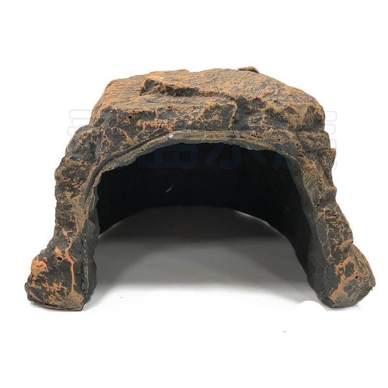 【青島水族】A648B 店長嚴選 爬蟲藏身岩洞=M型=仿真岩石 棲息山洞 躲避洞穴 可供魚兒躲藏.繁殖用-細節圖2