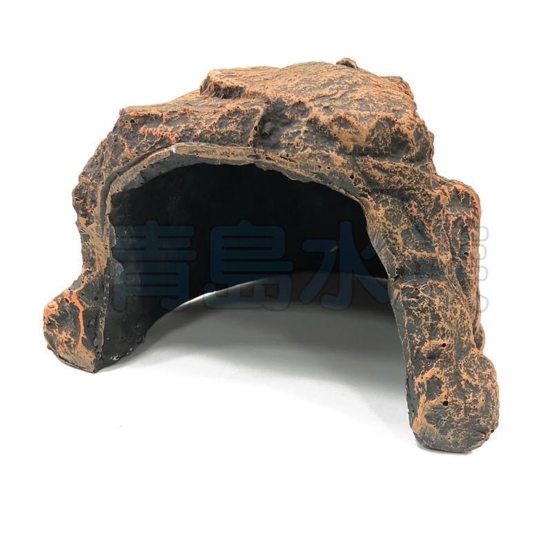 【青島水族】A648B 店長嚴選 爬蟲藏身岩洞=M型=仿真岩石 棲息山洞 躲避洞穴 可供魚兒躲藏.繁殖用-細節圖3