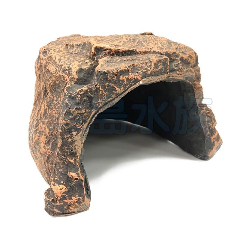 【青島水族】A648B 店長嚴選 爬蟲藏身岩洞=M型=仿真岩石 棲息山洞 躲避洞穴 可供魚兒躲藏.繁殖用-細節圖4