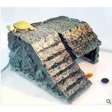 躲避洞穴/石洞/石梯【新莊/五股/青島水族】NOMO諾摩-仿真爬蟲棲息屋  兩棲烏龜守宮 陸龜 躲藏 澤龜-細節圖4