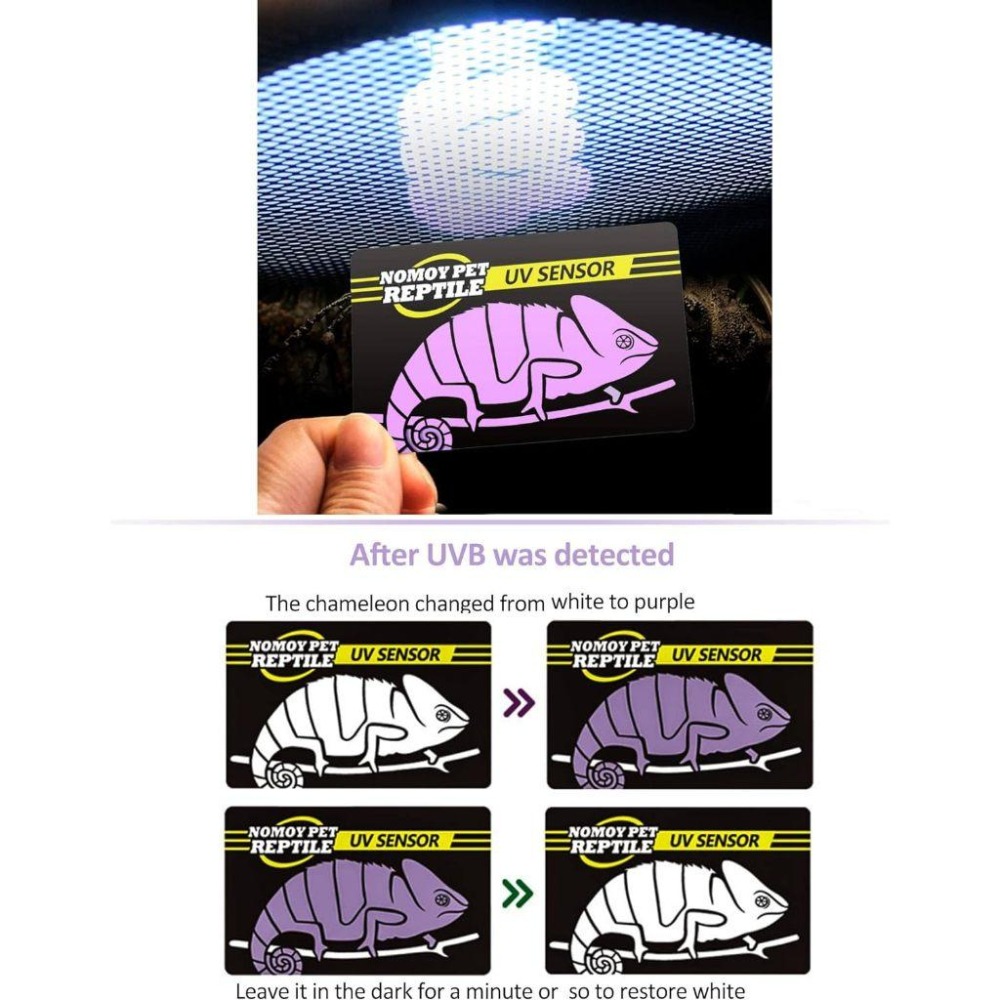 【青島水族】NOMO 諾摩 UVB 紫外線 測試卡 UV測試 檢測卡 燈泡指數卡 簡易測量-細節圖3