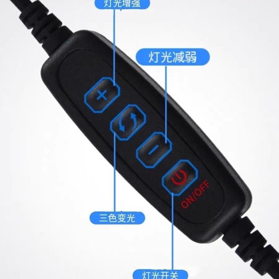 可調光/變色/USB/圓盤夾燈【新莊/五股/青島水族】水族夾燈 LED 水草燈 水族燈 增豔燈 LED夾燈-細節圖5
