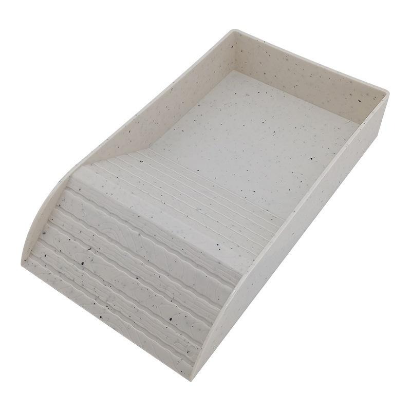 岩石色/36cm【新莊/五股/青島水族】木紋泡澡盆 泡水盆 食盆 兩棲 爬蟲 陸龜 半水龜 角蛙-細節圖9