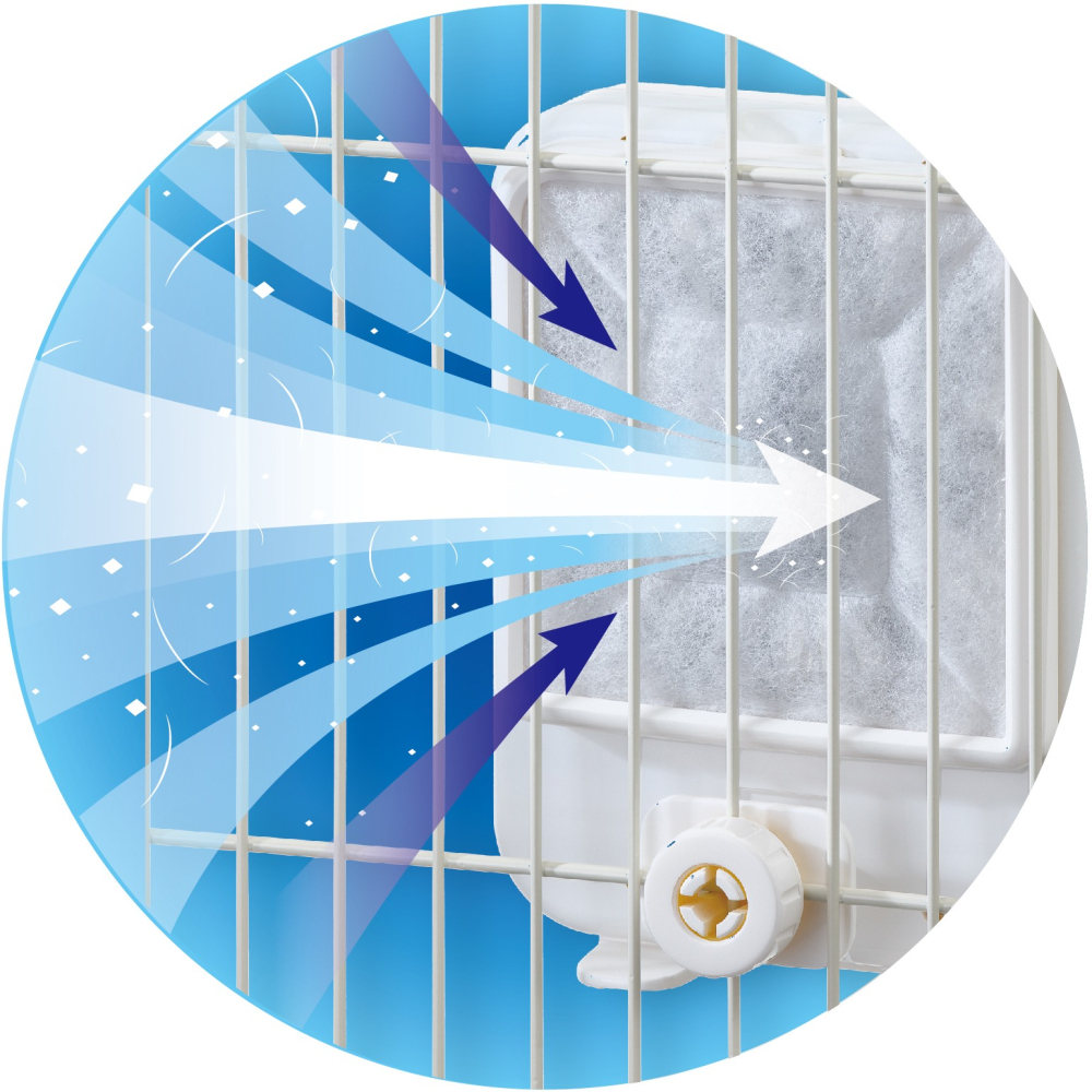 【新莊/五股/青島水族】GEX 毛孩集毛過濾風扇 兔用品 集毛 兔子用品 集毛風扇 循環空氣氣 換毛 循環空氣 集毛扇-細節圖2