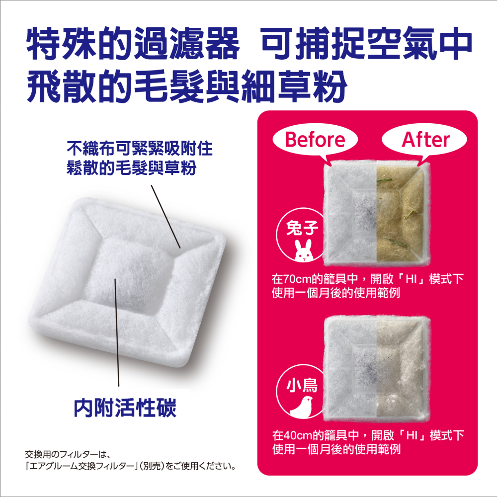 【新莊/五股/青島水族】GEX 毛孩集毛過濾風扇 兔用品 集毛 兔子用品 集毛風扇 循環空氣氣 換毛 循環空氣 集毛扇-細節圖9