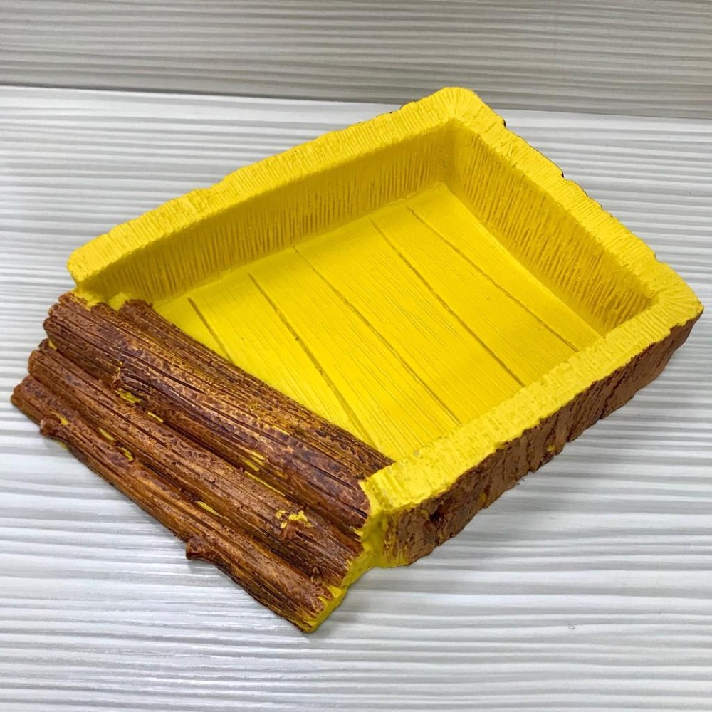 食盆 水盆【新莊/五股/青島水族】NOMO諾摩  木紋爬蟲水盆/食盆/水盤/兩棲爬蟲/陸龜-細節圖4