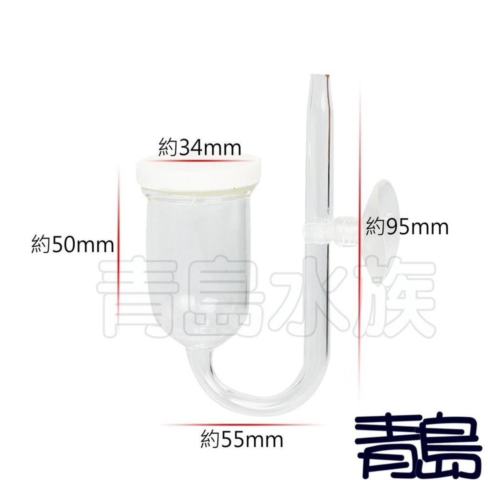 【青島水族】低壓 奈米=34mm附配件=玻璃溶氧細化器 霧化氣泡石 空氣細化器 空氣馬達 打氣機用 F-355-細節圖4