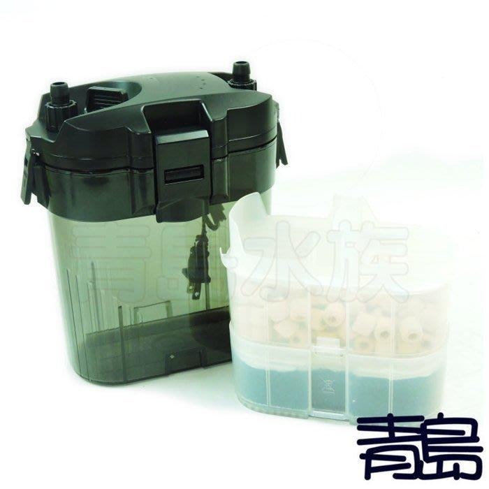 【五股/新莊/青島水族】鯨魚牌 多功能外置圓桶過濾器 雙層 可外掛 360L 同銀箭 七星製造廠商-細節圖2