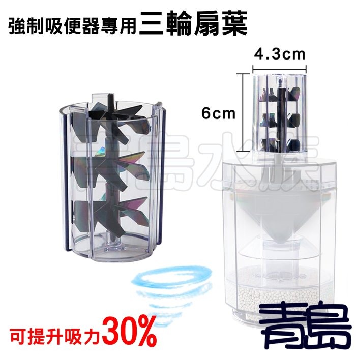 自動吸便器【新莊/五股/青島水族】Kellan 強制吸便器  水妖精 氣動過濾器  氣動式 過濾 增氧 吸便 三輪扇葉-規格圖8