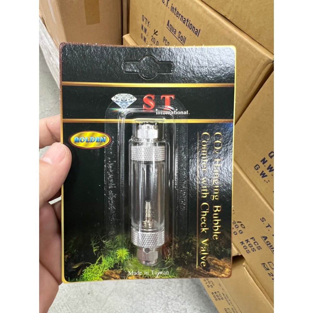 【青島水族】UP雅柏 外銷美國版ST 二氧化碳CO2計泡器+止逆閥 金屬計泡器-規格圖2