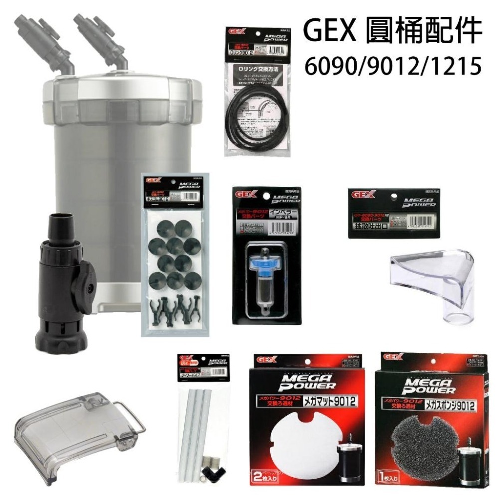 零件【新莊/五股/青島水族】日本gex五味 圓桶 前置 磁鐵扇葉 軸心扇葉 6090、9012、1215-細節圖3