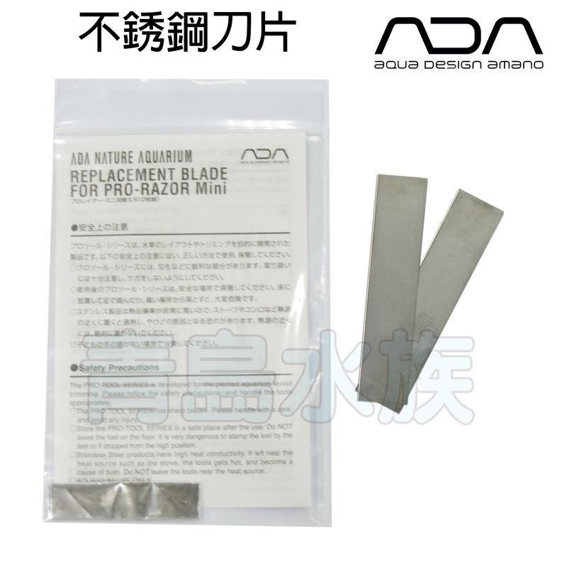 【青島水族】106-155 日本 ADA =迷你型 2入=不鏽鋼 不銹鋼 刮刀 刀片 正品-細節圖2