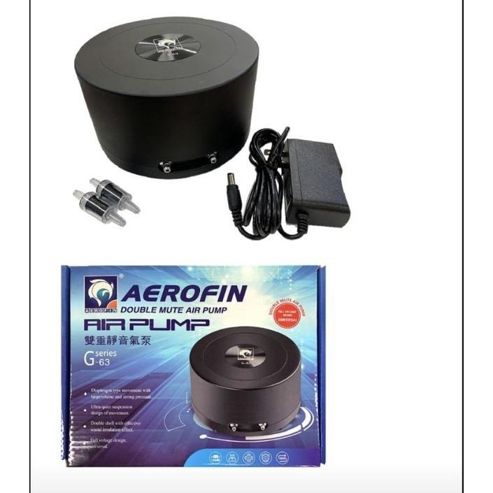 法國製造/雙孔打氣/止逆閥【新莊/五股/青島水族】法國AEROFIN艾諾芬 雙孔 打氣機 雙重靜音 16L-細節圖2