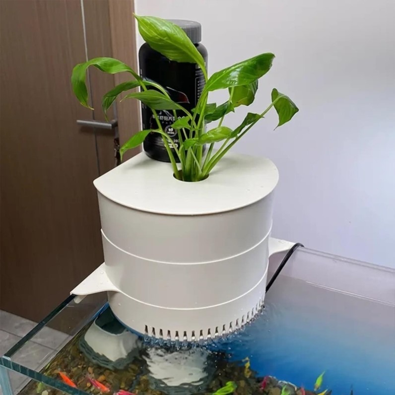 轉角 角落 上部過濾器【新莊/五股/青島】滴流盒設計 上部過濾 外掛式過濾 瀑布式過濾盒 水簾過濾器 低水位 烏龜缸可-細節圖2